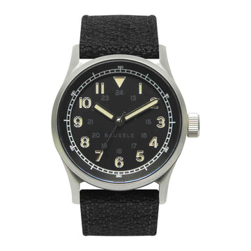 Bausele Classic Field Series Onyx Black - Black - 38mm